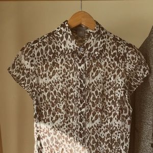 ANN TAYLOR SILK BLOUSE 0P EMILY IN PARIS